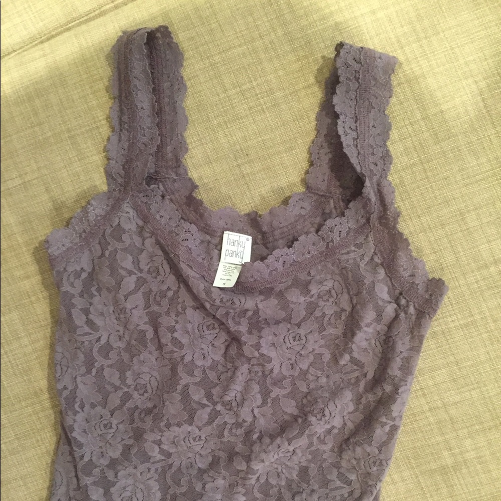 Purple Hanky Panky lace camisole Size XS
